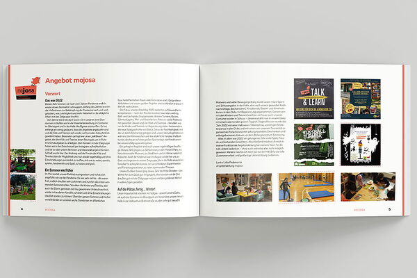 Editorial Design des Abschlussberichts 2022 von Balu&Du