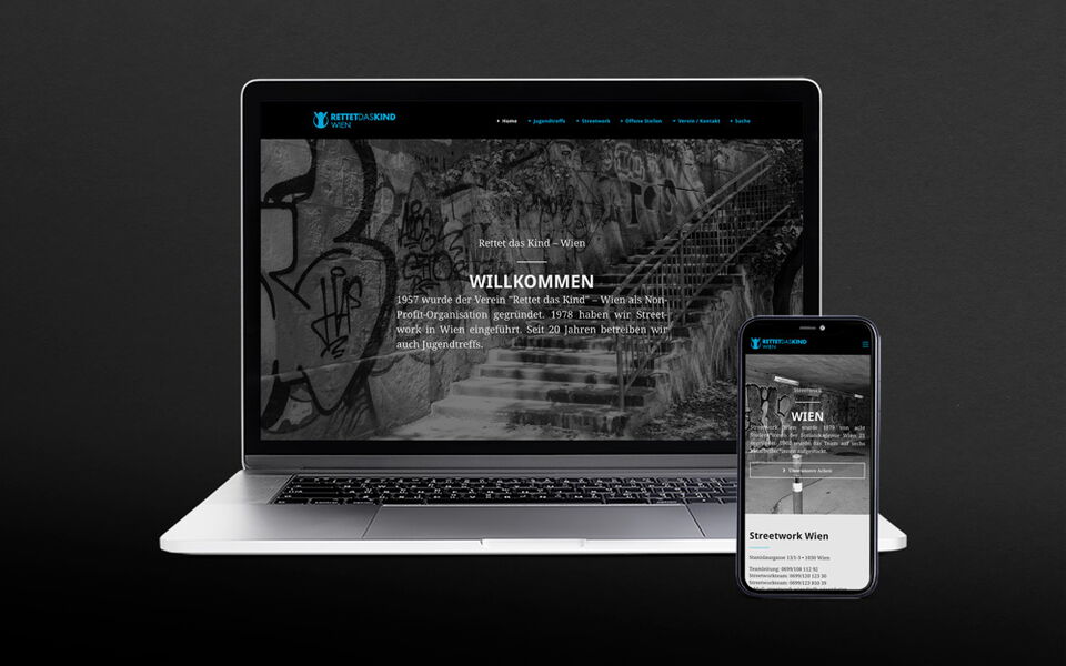 Die neue Website von Rettet das Kind – Landesverband Wien