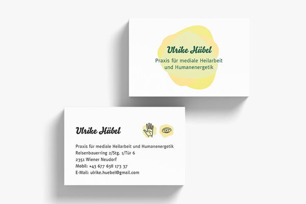 Gestaltung der Visitenkarte für Ulrike Hübel
