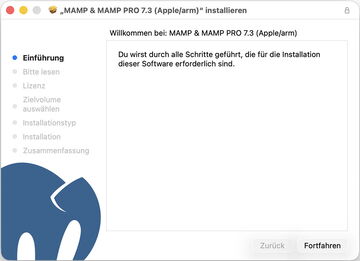 Installationsroutine von MAMP auf MacOS